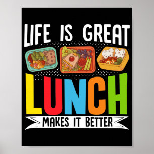 Affiche Lunch Lady Life Is Great Lunch Makes It Better