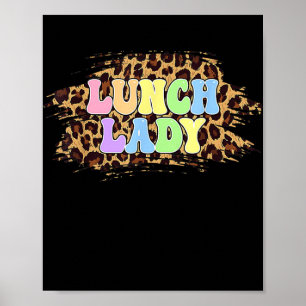 Affiche Lunch Lady Teacher Funny Easter Day Lunch Lady