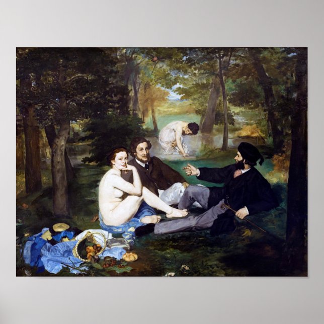 Affiche Luncheon on the Grass, Manet (Devant)