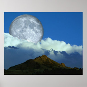 Affiche Lune au-dessus du Colorado
