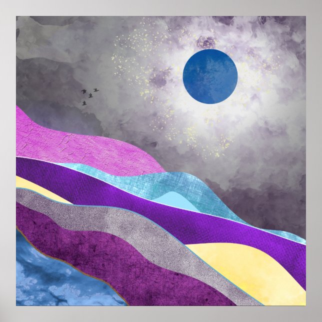 Affiche Lune Bleue (Devant)