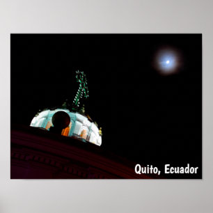 Affiche Lune & cross, Quito, Equateur