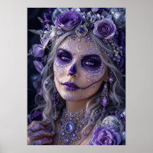 Lune d'Améthyste Calavera – Jour Pourpre de la Fêt