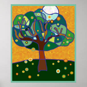 Affiche Lune dans l'arbre