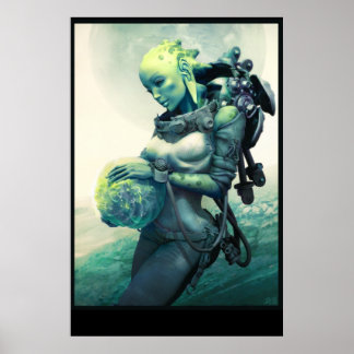 Affiche Lune de bébé