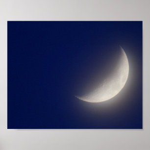 Affiche Lune de croissant de cire