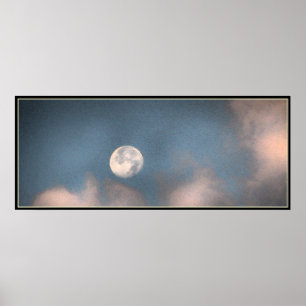 Affiche Lune de lever de soleil