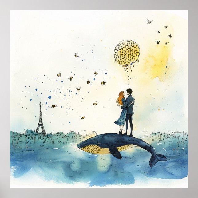 Affiche Lune de miel à Paris (Devant)