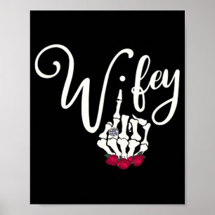 Affiche Lune de miel Gothique Mariée Goth Mariage Goth Fem