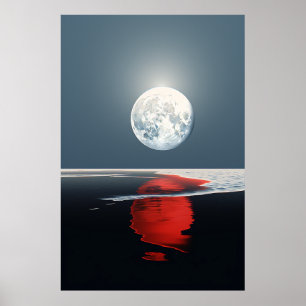 Affiche Lune de réflexion