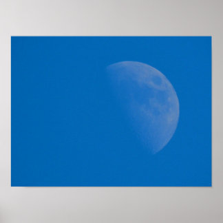Affiche Lune d'hiver bleue