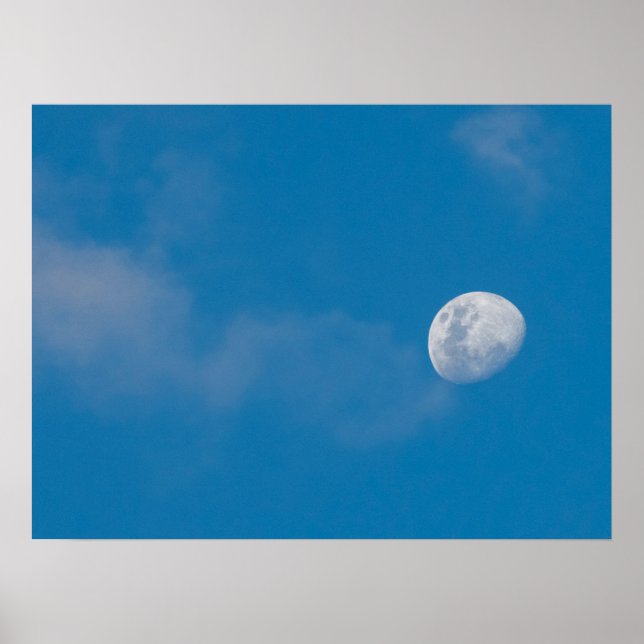 Affiche Lune du matin | Zambie, Afrique (Devant)