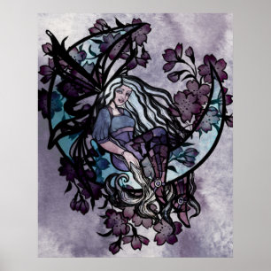 Affiche Lune Fée Enfant Fées Lune Enfant déesse lune