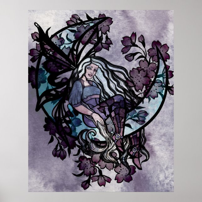 Affiche Lune Fée Enfant Fées Lune Enfant déesse lune (Devant)