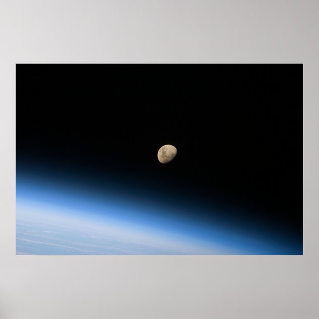 Affiche Lune gibbeuse depuis l'orbite (Devant)