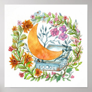 Affiche Lune hors de la boîte