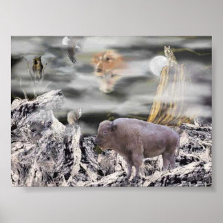 Affiche Lune indienne