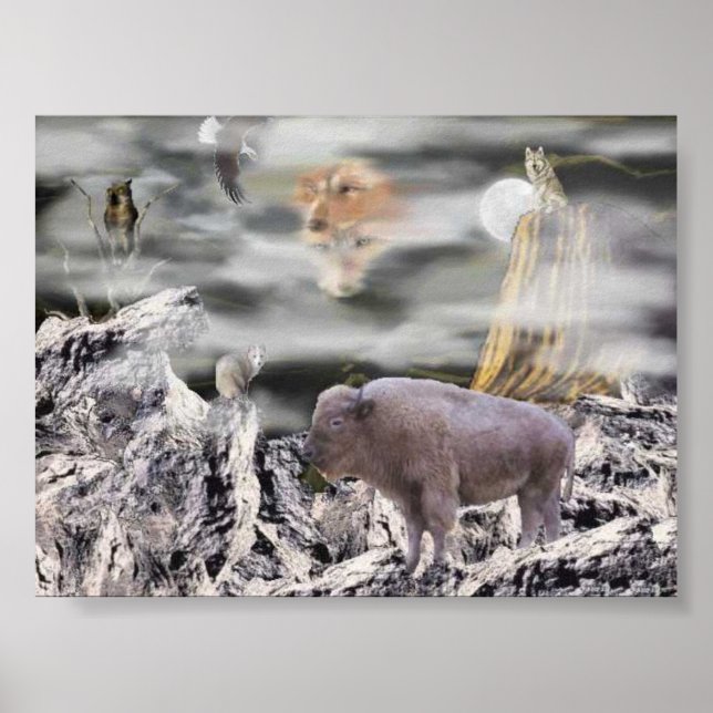 Affiche Lune indienne (Devant)