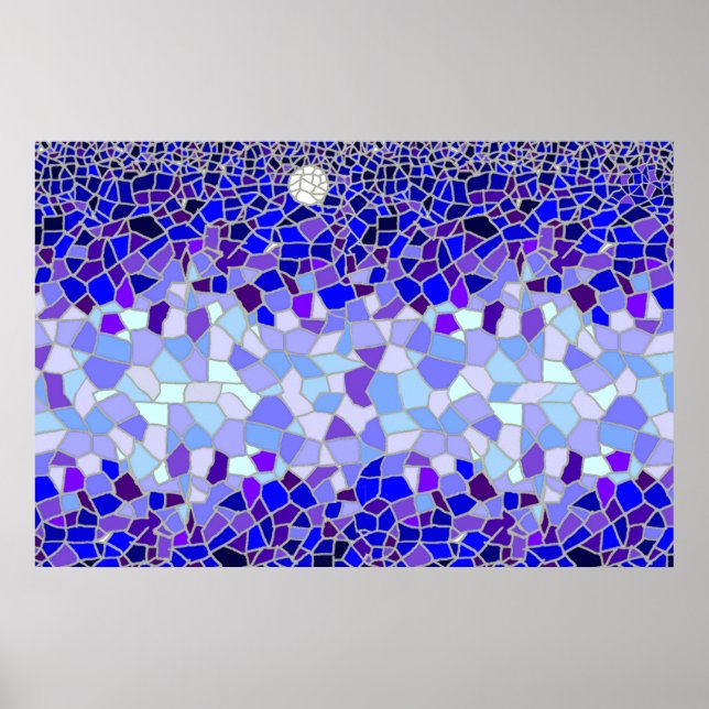 Affiche Lune la nuit (Devant)