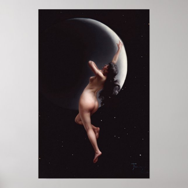 Affiche Lune Nymph - Luis Ricardo Falero (Devant)