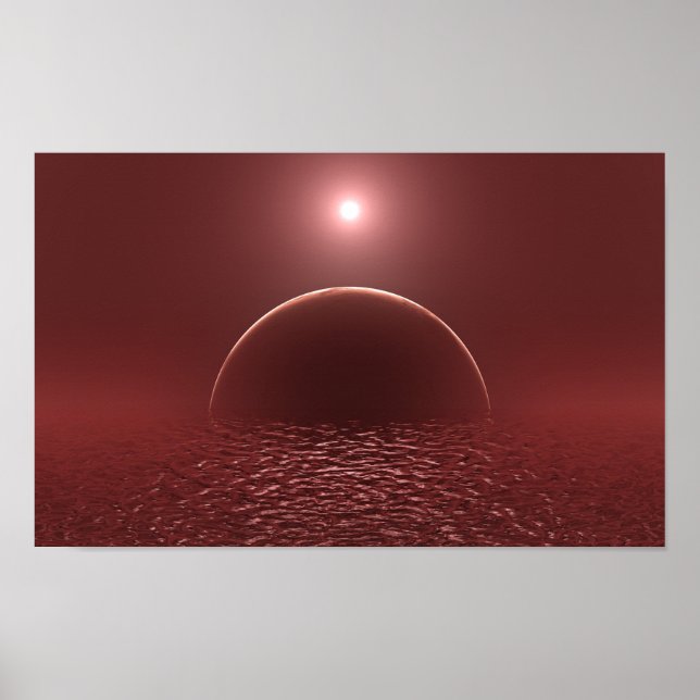 Affiche Lune océanique (Devant)