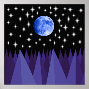 Affiche Lune Starlight