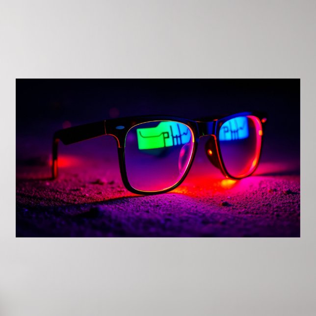 Affiche Lunettes Colorées (Devant)
