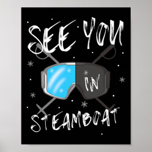 Affiche Lunettes De Ski De Vacances À Steamboat Usa Vous V