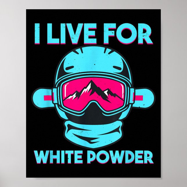 Affiche Lunettes de ski snowboard rétro 80s 90s après vint (Devant)