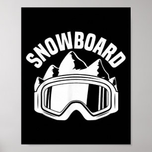 Affiche Lunettes de ski snowboard Skiing Goggles Neige Sno