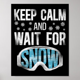 Affiche Lunettes de ski vintage neige 