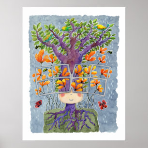 Affiche Lunettes de soleil Art Découverte Imprimer