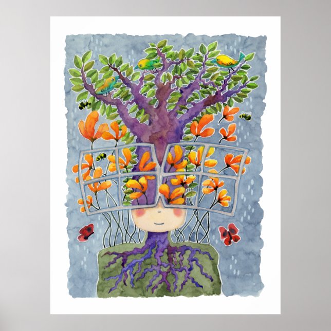 Affiche Lunettes de soleil Art Découverte Imprimer (Devant)