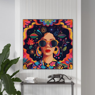 Affiche Lunettes de soleil et Sass