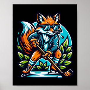 Affiche Lunettes de soleil Fox style cool hockey sur glace
