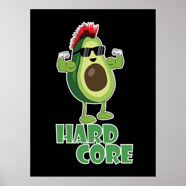 Affiche lunettes de soleil hardcore (Devant)