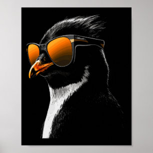 Affiche Lunettes de soleil pingouin