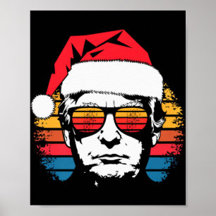 Affiche Lunettes de soleil Vintage Rétro Coucher de soleil