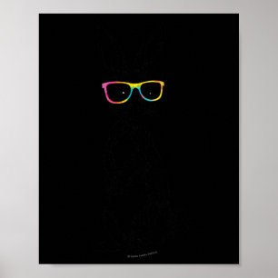 Affiche Lunettes de teinture de lapin de seins haute tenue