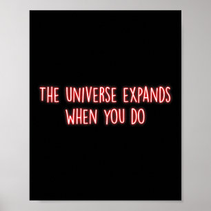 Affiche L'univers s'étend lorsque vous faites de la médita