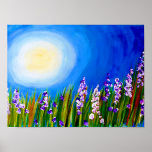 Affiche Lupin dans une ville de Grassy meadow