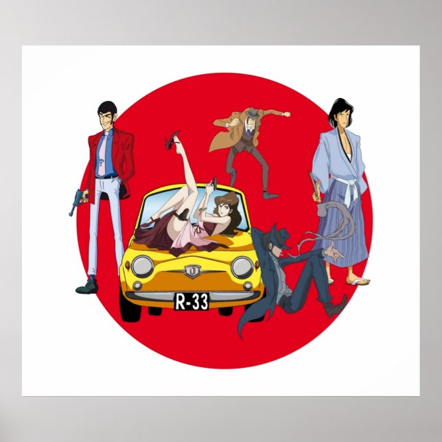 Affiche lupin troisième (Devant)