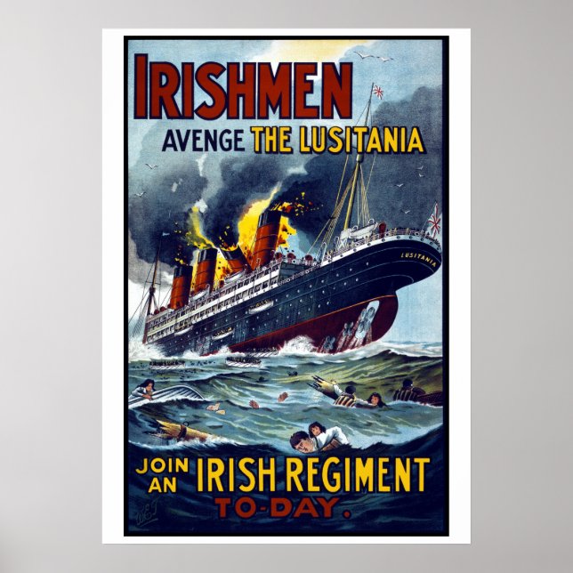 Affiche Lusitania Ship (Devant)