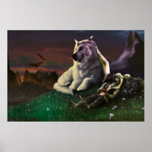 Affiche Luthien tend Beren
