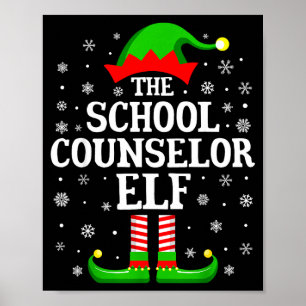 Affiche Lutin Conseiller Scolaire Drôle Noël Famille Assor