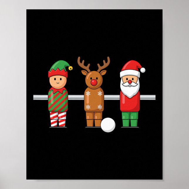 Affiche Lutin de Noël Foo Reindeer Santa Trio Table Foo (Devant)