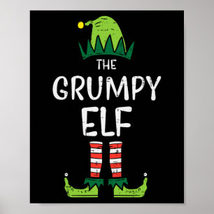 Affiche Lutin Grincheux Noël Correspondant Pour Famille Gr