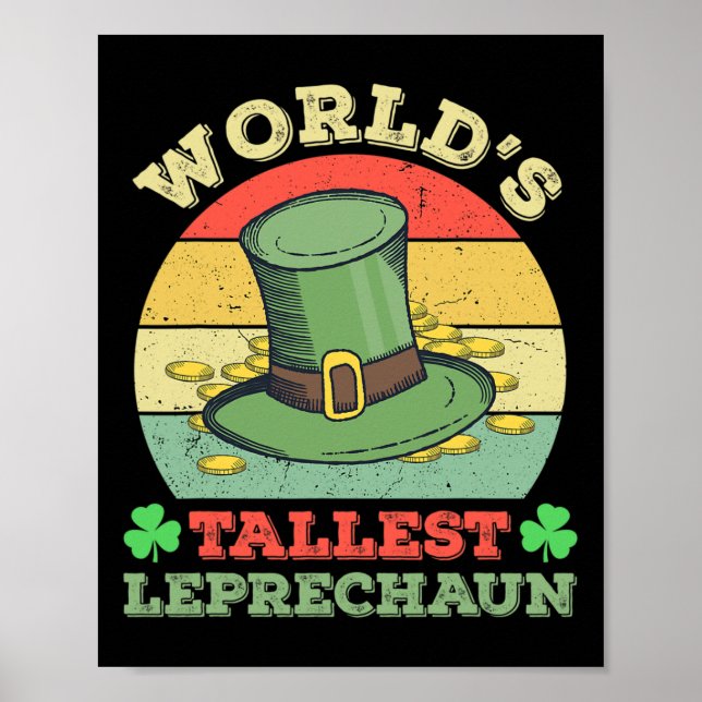 Affiche Lutin irlandais drôle de la Saint-Patrick le plus  (Devant)