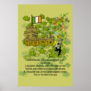 Affiche Lutins, châteaux, bonne chance et rires