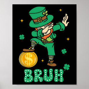 Affiche Lutins Dabbing Saint Patrick Bruh Adolescents Garç